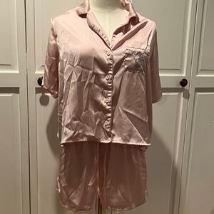 Juicy Couture Light Pink Satin Pajama Set
